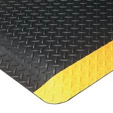 Diamond Plate #415 Mat 3'x5' Black/Yellow