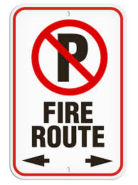 Fire Route Sign