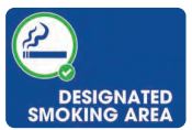 Designated Smoking Area Sign - Click Image to Close