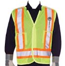 5 Point Lime Traffic Vest - Click Image to Close