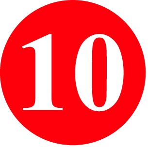 #10 Circle Label
