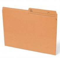 Orange Letter File Folders - Click Image to Close