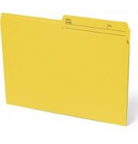 Yellow Letter File Folders