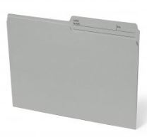 Gray Letter File Folders - Click Image to Close