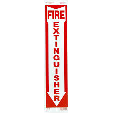Fire Extinguisher Sign 4"x18" - Click Image to Close