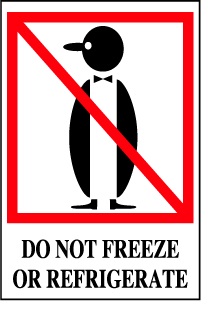 DO NOT FREEZE OR REFRIGERATE 4"x6"