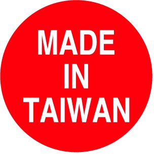 MADE IN TAIWAN 1" CIRCLE