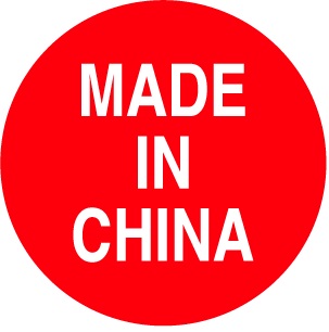MADE IN CHINA 1" CIRCLE