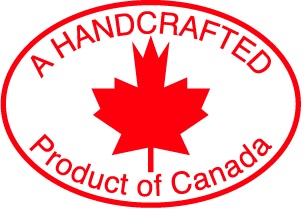 A HANDCRAFTED PRODUCT OF CANADA 9/16"x13/16"