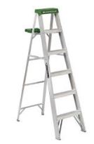 6' Aluminum Step Ladder Type 2 - Click Image to Close
