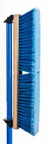 Blue Flagged Contractors Push Broom - Click Image to Close