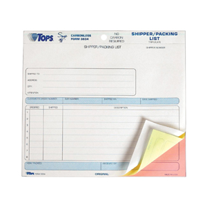 Packing Slip Forms